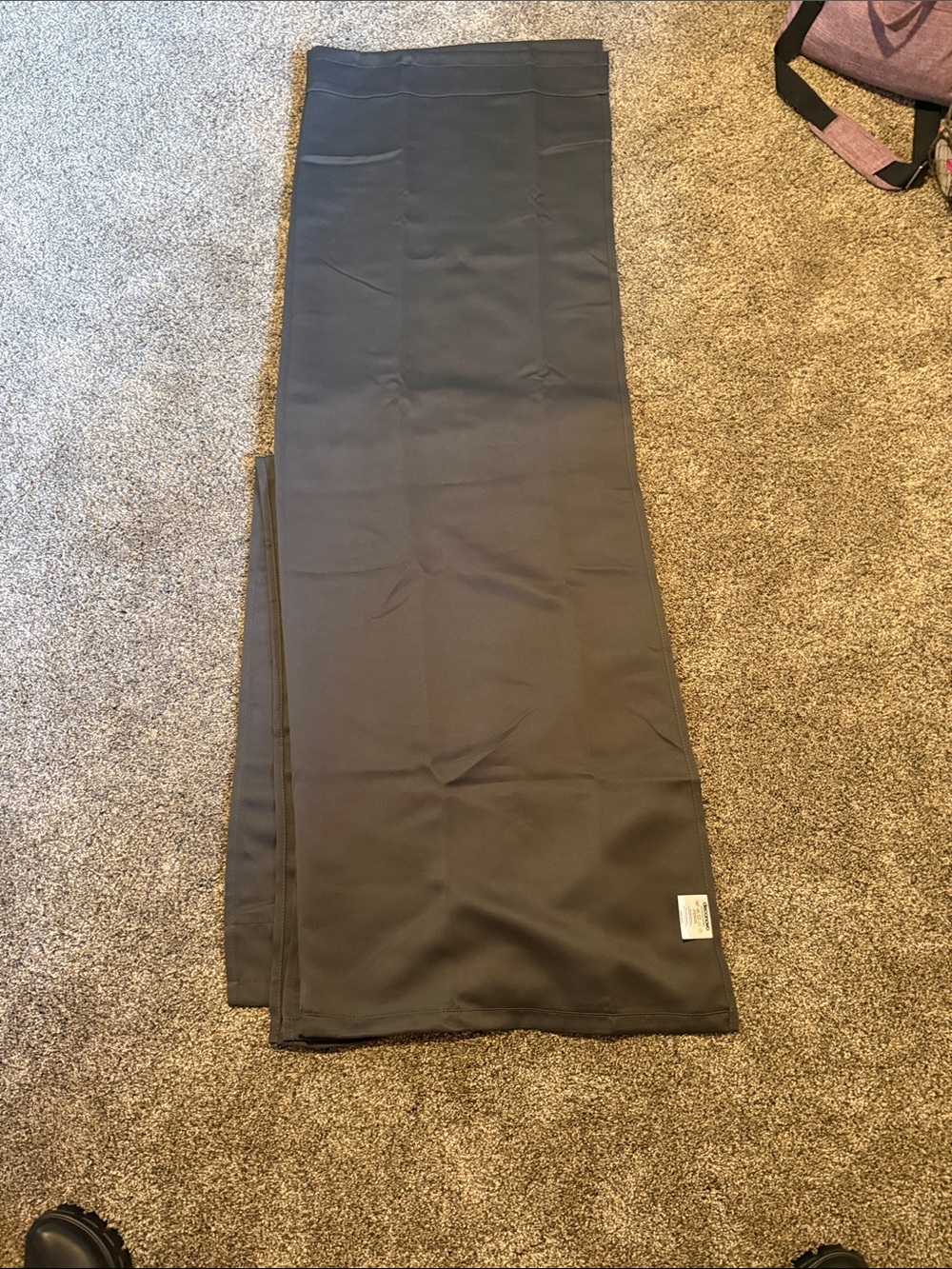 Dark gray curtains